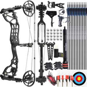 Bogenschießen Compoundbogen Set 20-70lbs verstellbar 430FPS Pfeile Schießen Jagd JUNXING - Bild 1 von 26