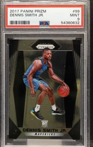 2017-18 Panini Prizm Dennis Smith Jr #99 PSA 9 MINT Rookie RC - Foto 1 di 2