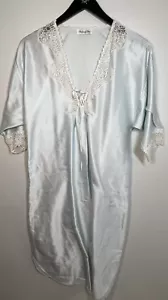 Vintage Christian Dior Blue Nightgown lingerie Union Made Size Large - Picture 1 of 10