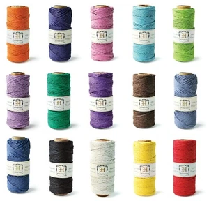 Hemptique Hanfband Rollen 62,5 m Länge in 44 Öko Farben! (Grundpreis 0,11 €/m) - Bild 1 von 49