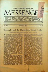Theosophical Messenger Magazine December 1931 AP Warrington - Picture 1 of 1
