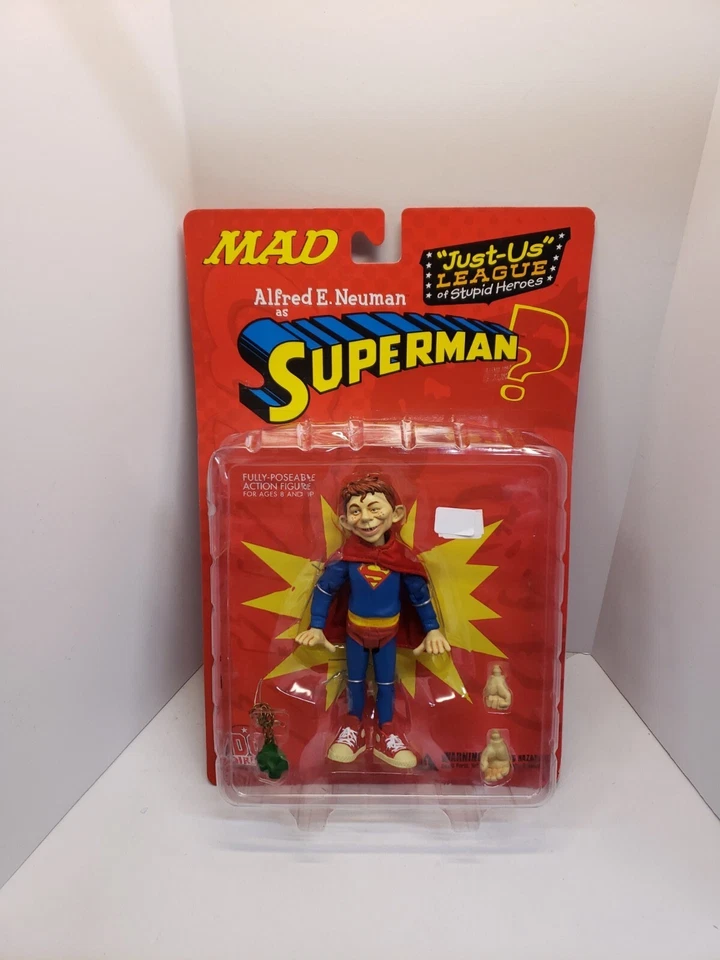 Figura de acción DC Direct Alfred E Neuman como Superman 6 pulgadas nueva en el paquete Foto 1 de 3