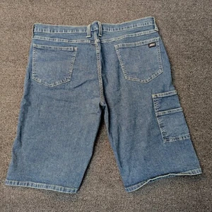 Dickies Denim Carpenter Shorts Utility Pockets Size 40 Y2K - Picture 1 of 10