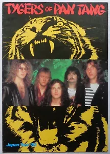 TYGERS OF PAN TANG 'Japan Tour '82' 1982 programa de gira japonesa - Imagen 1 de 2