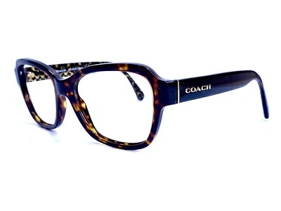Gafas cuadradas Coach de gran tamaño HC8232 L1010 550713 Dark Tortoise 56 17 140 3N Foto 1 de 4