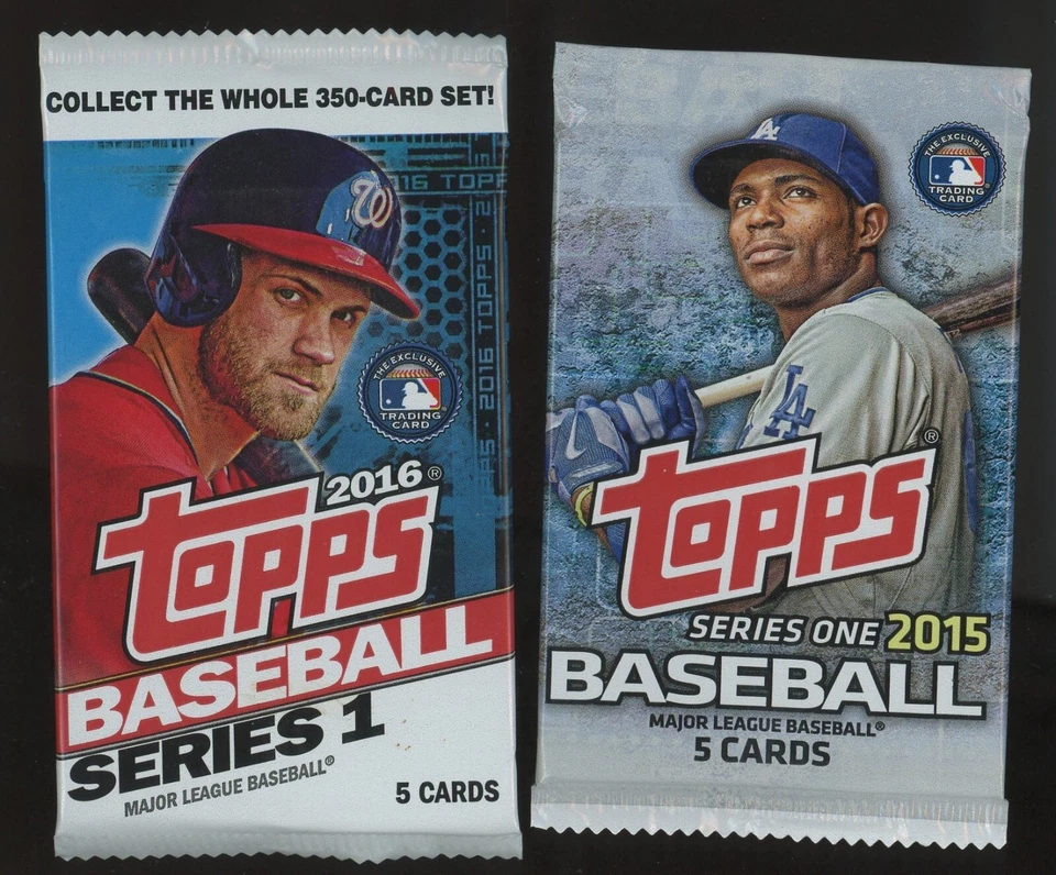 2015 + 2016 Topps Series 1 Retail Baseball Pack TREA TURNER JAVIER BAEZ JOC RC? - Image 1 of 1