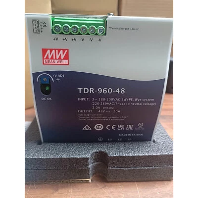 1 peça nova fonte de alimentação CA/CC TDR-960-48 48V 20A bem médio #QW - Imagem 1 de 3