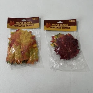 Lote de 2 Paquetes de Hojas de Arce Cosecha - Nuevo En Paquete - Imagen 1 de 8