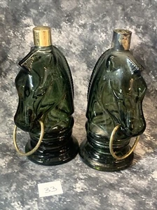 2 VINTAGE Avon Pony Horse Head Decanter Bottle 4oz. Original 1970s Some Cologne - Picture 1 of 5