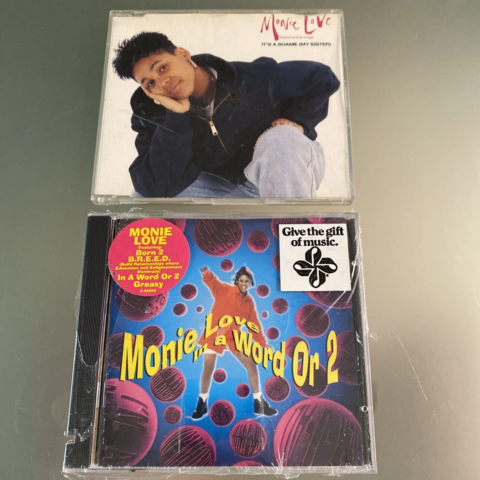 Monie Love CD LOT- UK Import CD Single - It’s A Shame & In A Word Or 2 SEALED - Image 1 of 4