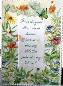 CAROL WILSON GREETING CARD - MOTHER'S DAY - MOTHER...MY FRIEND - Picture 1 of 2