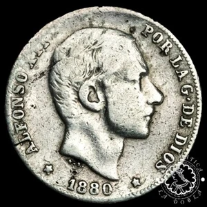 1880 - 20 CENTAVOS de PESO - Alfonso XII - MANILA - MBC- - Picture 1 of 2