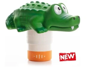 Floating Pool Chlorine Dispenser (Alligator), Fits 1 and 3 Inch Tablets - Picture 1 of 9