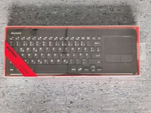 KeySonic KSK-5220BT kabellose Bluetooth Tastatur mit TouchPad Deutsch - 22111B - Bild 1 von 3