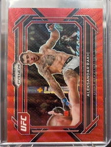 2023 Panini Prizm UFC Red Wave Aleksandar Rakic - Picture 1 of 2