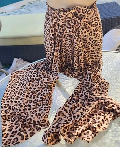 coverup XL XXL long loose leopard bikini pants INC new stretchy tall slouchy - Picture 1 of 6