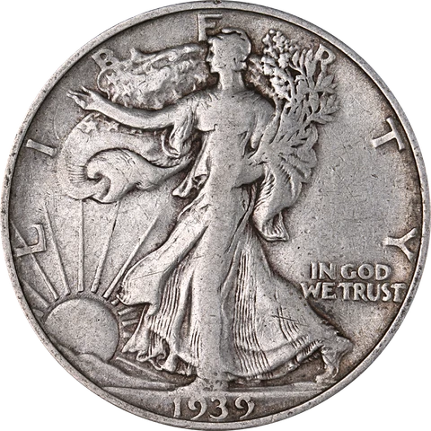 1939-S Walking Liberty Half Dollar Nice Circ - Great Set Builder - STOCK Cover