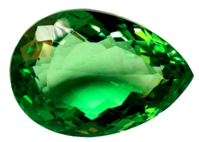 73.85 Ct. AAA+ Large Green Peridot Pear Cut Faceted Loose Gemstone @Thanksgiving - Image 1 of 4