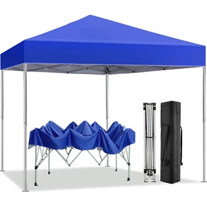 OUTDOOR CANOPY TENTS 10 Ft x 10 Ft Easy Pop Up Straight Legs Events Party - Picture 1 of 15