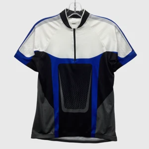 Decathlon DES Ergonomic Blue Racing Cycling Bike Jersey Men's Medium M - Picture 1 of 7
