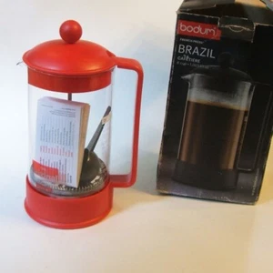 Bodum Brazil Red French Press Coffee Maker 1548 NIB 34 Oz. - Picture 1 of 8