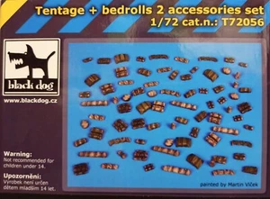 MODELLISMO - Tentage+Bedrolls 2 accessories set - BLACK DOG T72056 1:72 SCALE - Foto 1 di 1