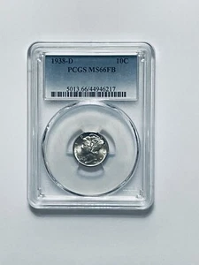 1938-D Mercury Dime PCGS MS66FB - Picture 1 of 12