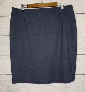 The Limited Collection Womens Gray Pencil Skirt Size 14 Lined Side Zip - Picture 1 of 7