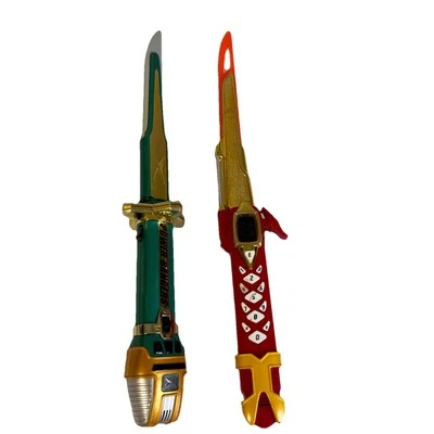 Power Rangers 2002 Ninja Storm Blaster Samurai Sword Bandai One Working One Not - Imagem 1 de 4