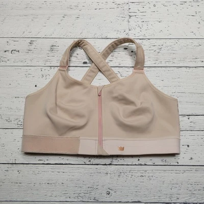 Shefit Sports Bra Womens Zip Front Crossback Adjustable High Impact Support - Image 1 of 4