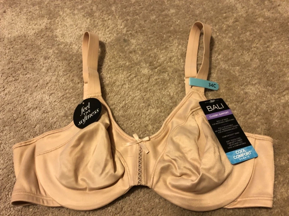 Bali Mujer Passion Comfort 3382 Espalda Suavizante Aros Suave Taupe 42c Nuevo con Etiquetas Foto 1 de 1