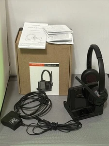 Plantronics Poly Savi W8220 8220 Wireless Headset W8200B Base COMPLETE MINTY - Photo 1/12