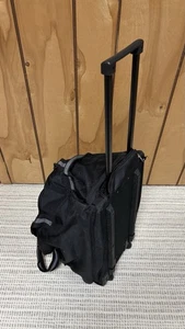 Eddie Bauer Rolling Hard Bottom Duffel Bag Suitcase w/ Wheels Handle Black - Picture 1 of 5