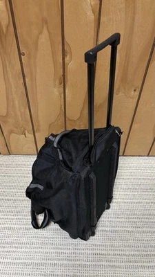 Eddie Bauer Rolling Hard Bottom Duffel Bag Suitcase w/ Wheels Handle Black - Image 1 of 4