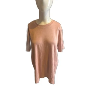 DKNY Top For Women Short Sleeves Crew Neck Sz M Cotton Pink - Picture 1 of 6