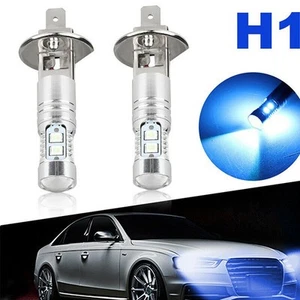Ultra bright Ice Blue Lighting 2x H1 LED Fog Light Bulbs for High Low Beam - Picture 1 of 7