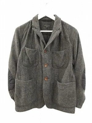 Engineered Garments Bedford Jacket Herringbone Wool Elbow Patch Charcoal XS - Image 1 of 4