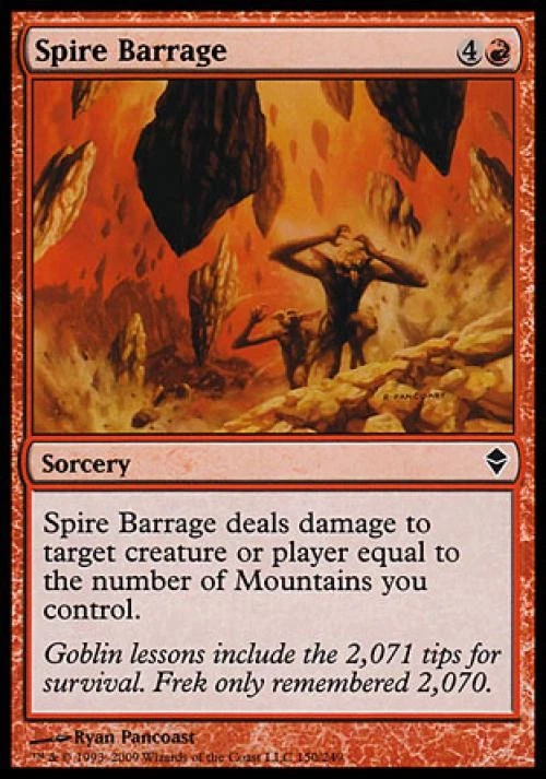 Spire Barrage - Light Play MTG Zendikar - Image 1 of 1