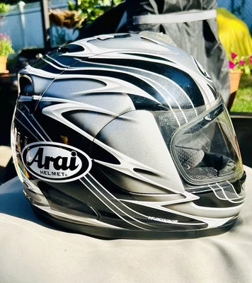 Vintage Arai Corsair-V Black & Gray Full Face Helmet/Clear Visor/Size XXL - Image 1 of 4