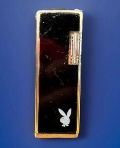 Playboy Bunny Butane Gas Lighter Thumb Roller Slim Vintage Not Tested Classy - Picture 1 of 15