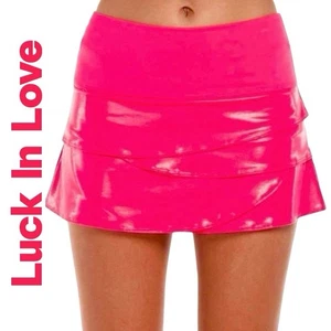 Falda Falda Falda Rara Lucky In Love Golf Tenis Rosa Neón Vieira Húmeda XL NUEVA SIN ETIQUETAS - Imagen 1 de 12