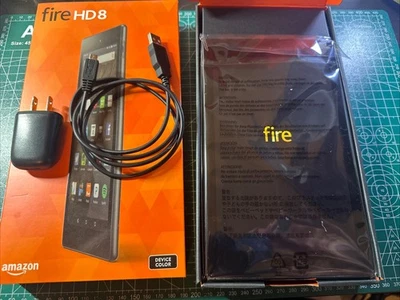 Amazon fire 7 Tablet 8" Display 5th Generation 1.50GHz Black 8GB + Box And Cord - Image 1 of 4
