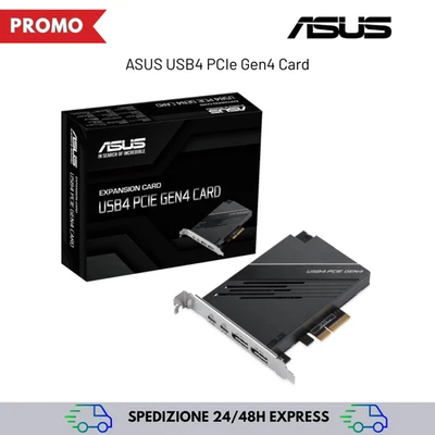 ASUS USB4 PCIE GEN4 CARD EXPANSION CARD Scheda di espansione 2x DP + 2x USB-C - Immagine 1 di 4