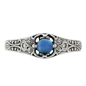 Dornröschen Türkis - USA 925 Sterling Silber Ring Gr.6,5 Schmuck R-1172 - Bild 1 von 5