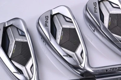 Left Hand Ping G430 Irons / 5-PW / Black Dot / Stiff Flex Dynamic Gold 105 S300 - Image 1 of 4