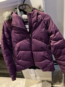 Columbia Damen Jacke Mantel LARGE abnehmbare Fellkapuze OMNI HEAT Entendaunen Neu ohne Etikett - Bild 1 von 5