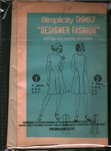 9967 Vintage Simplicity Schnittmuster Misses 60er Jahre Freizeitkleid Shopping 12 - Bild 1 von 3