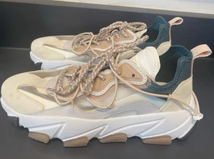 Ash Excel Women's Color Leather Extra BIS Block Chunky Sneakers Size 38 US 7 - Picture 1 of 6