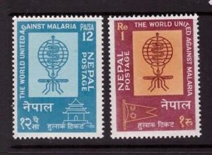 Nepal 1962 Lucha contra la Malaria conjunto MNH sellos como nuevos - Imagen 1 de 1