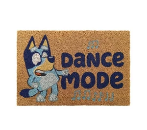 Alfombra de fibra de coco Bluey Hammerbarn 60 x 90 cm modo baile - nueva con etiqueta - AU - Imagen 1 de 1